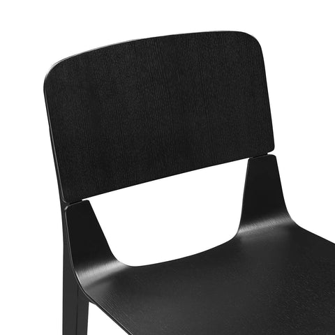 Alba Set of 2 Black Wooden Dining Chairs