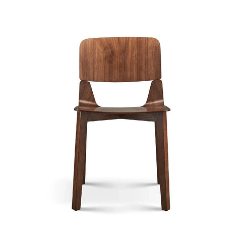 Alba Set of 2 Walnut Wooden Dining Chairs