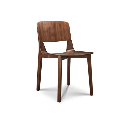 Alba Set of 2 Walnut Wooden Dining Chairs