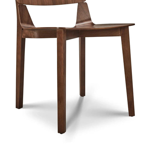 Alba Set of 2 Walnut Wooden Dining Chairs