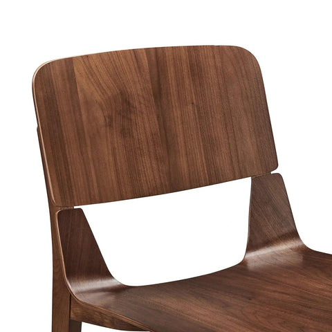 Alba Set of 2 Walnut Wooden Dining Chairs