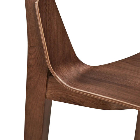 Alba Set of 2 Walnut Wooden Dining Chairs