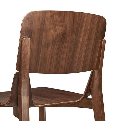 Alba Set of 2 Walnut Wooden Dining Chairs