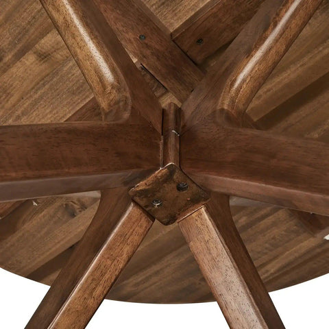 Bali Round Wooden Dining Table - 120cm