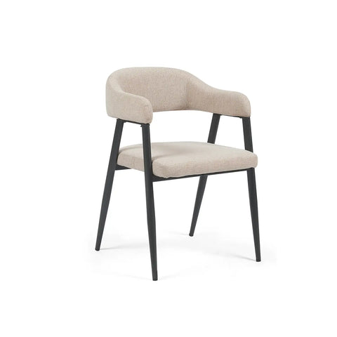 Chelsea Set of 2 Champagne Fabric Dining Chairs
