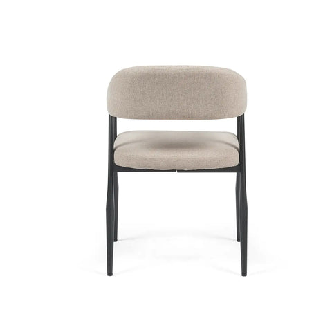Chelsea Set of 2 Champagne Fabric Dining Chairs