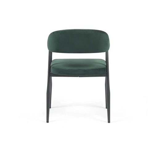 Chelsea Set of 2 Dark Green Velvet Dining Chairs