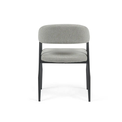 Chelsea Set of 2 Dark Grey Fabric Dining Chairs