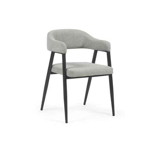 Chelsea Set of 2 Dark Grey Fabric Dining Chairs