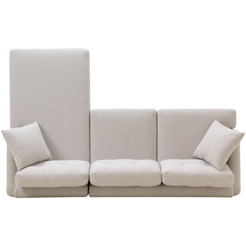 Orka Fabric Left Corner Sofa - Beige