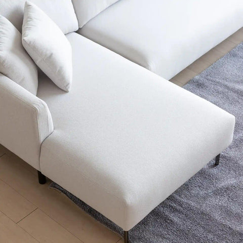 Barry Fabric Right Corner Sofa - Beige