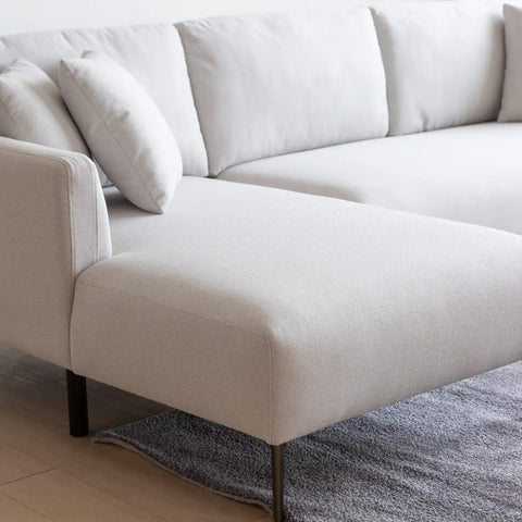 Barry Fabric Right Corner Sofa - Beige