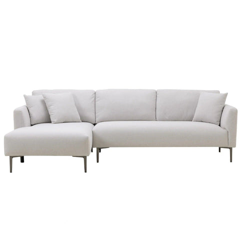 Barry Fabric Right Corner Sofa - Beige