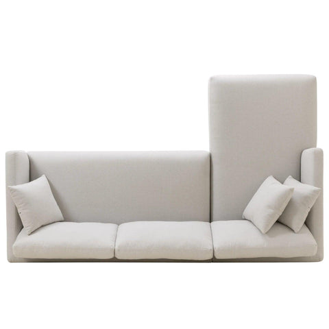 Barry Fabric Right Corner Sofa - Beige