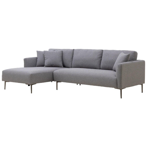 Barry Fabric Right Corner Sofa - Dark Grey