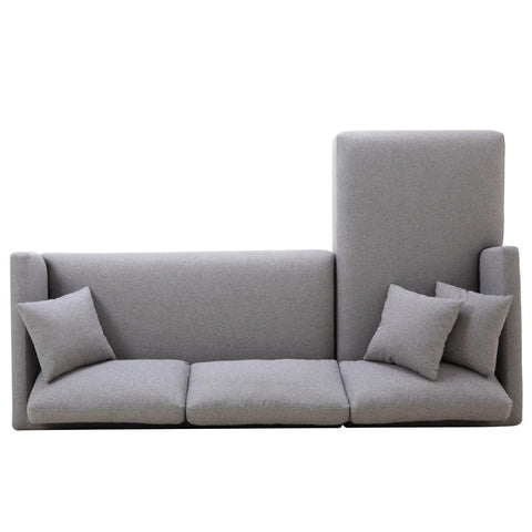 Barry Fabric Right Corner Sofa - Dark Grey