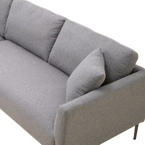 Barry Fabric Right Corner Sofa - Dark Grey