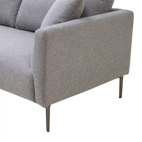 Barry Fabric Right Corner Sofa - Dark Grey