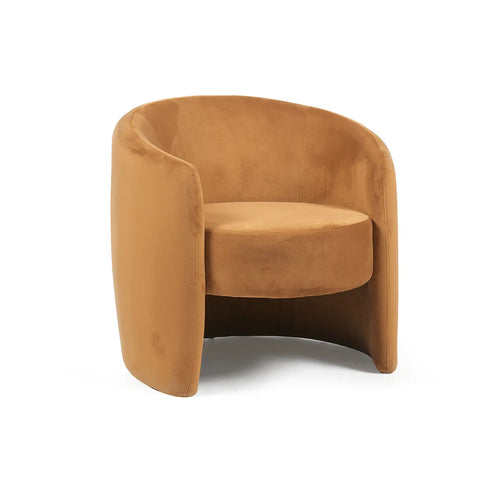 Dylan Caramel Velvet Occasional Chair