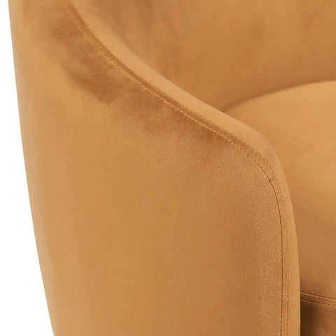 Dylan Caramel Velvet Occasional Chair