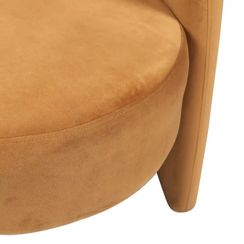 Dylan Caramel Velvet Occasional Chair
