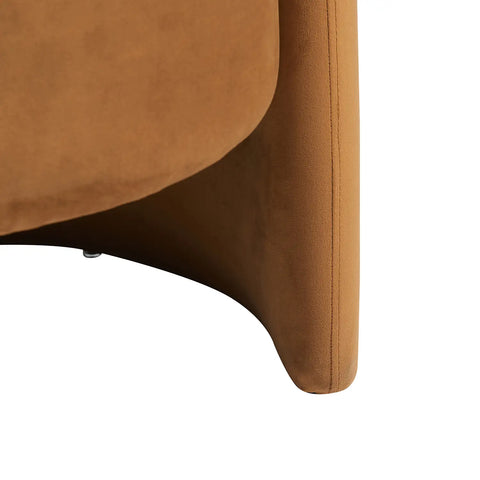Dylan Caramel Velvet Occasional Chair