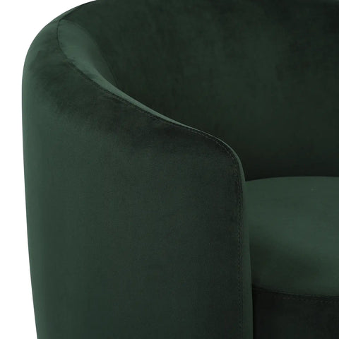Dylan Dark Green Velvet Occasional Chair