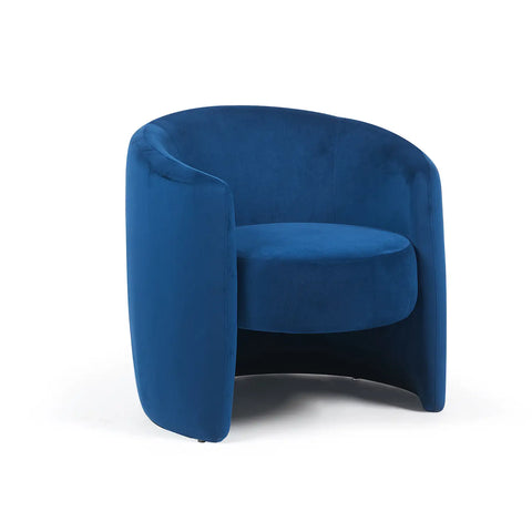 Dylan Dark Navy Velvet Occasional Chair