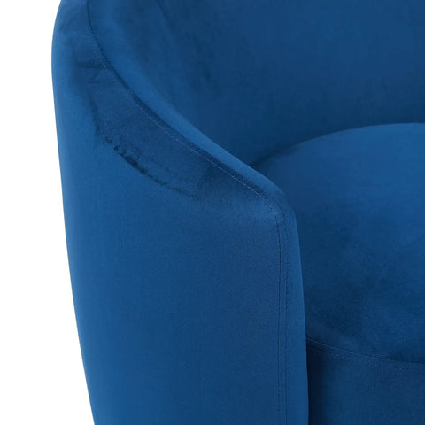 Dylan Dark Navy Velvet Occasional Chair