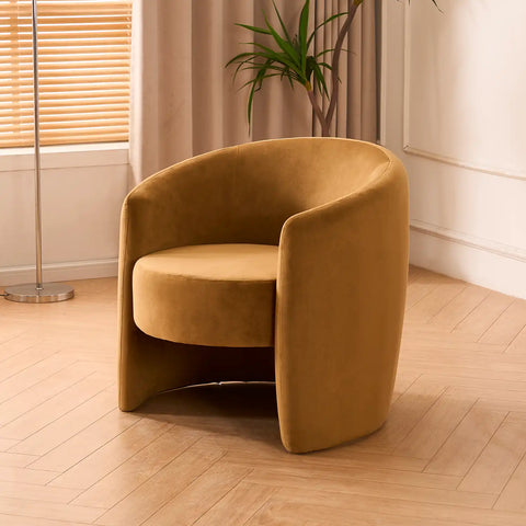 Dylan Caramel Velvet Occasional Chair