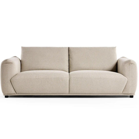 Emery Speckled Fabric 3 Seater Sofa - Beige
