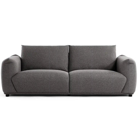 Emery Speckled Fabric 3 Seater Sofa - Dark Grey
