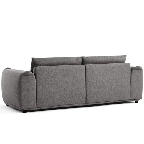 Emery Speckled Fabric 3 Seater Sofa - Dark Grey