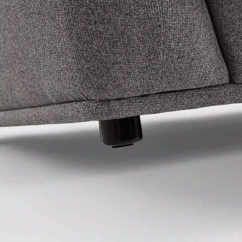 Emery Speckled Fabric 3 Seater Sofa - Dark Grey
