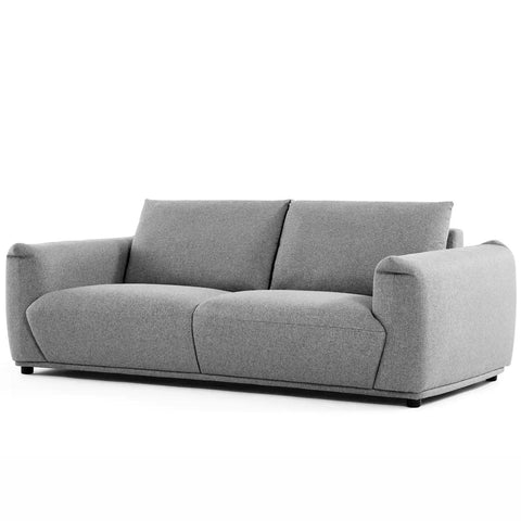 Emery Speckled Fabric 3 Seater Sofa - Light Grey