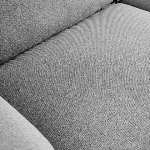 Emery Speckled Fabric 3 Seater Sofa - Light Grey