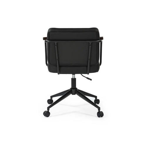 Freda Black PU Leather Office Chair