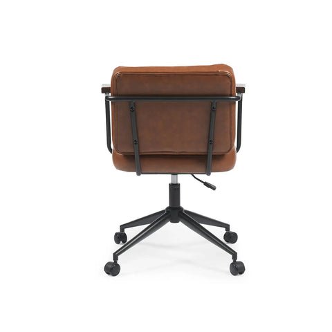 Freda Brown PU Leather Office Chair