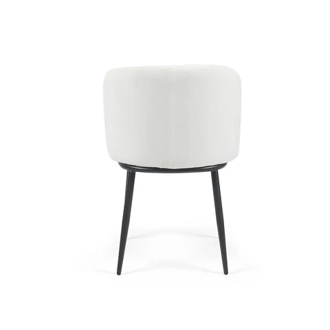 Frida Set of 2 White Velvet Dining Chairs