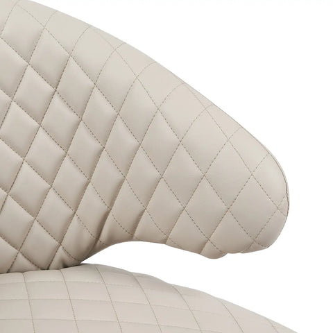 Gemma Beige Leather Occasional Chair