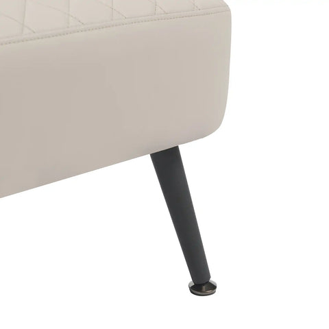 Gemma Beige Leather Occasional Chair