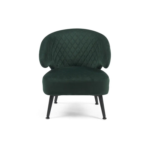 Gemma Dark Green Velvet Occasional Chair
