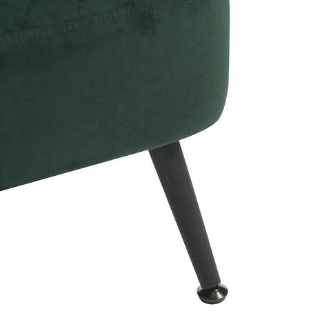 Gemma Dark Green Velvet Occasional Chair