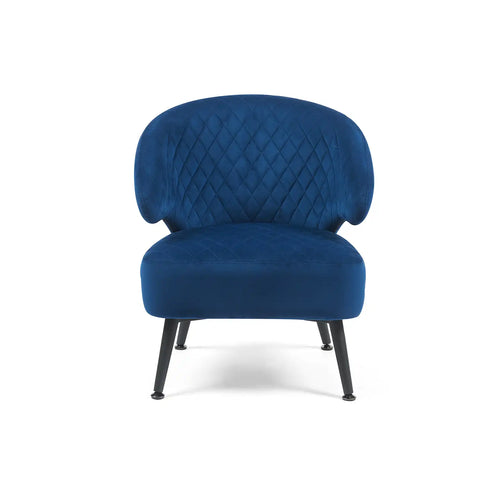 Gemma Dark Navy Velvet Occasional Chair