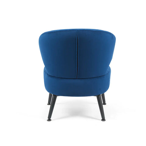 Gemma Dark Navy Velvet Occasional Chair