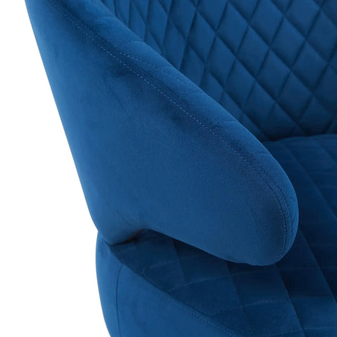 Gemma Dark Navy Velvet Occasional Chair