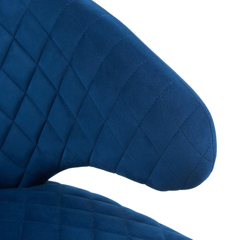 Gemma Dark Navy Velvet Occasional Chair