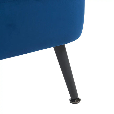 Gemma Dark Navy Velvet Occasional Chair