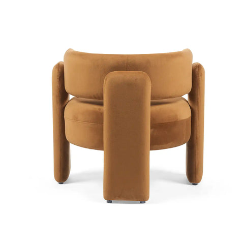 Hailey Caramel Velvet Occasional Chair