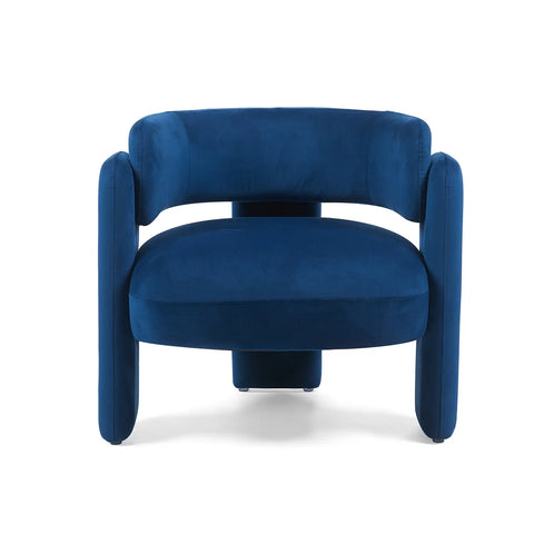 Hailey Dark Navy Velvet Occasional Chair